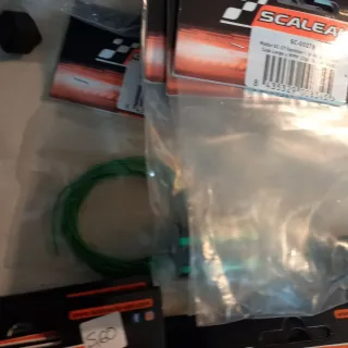 Llantas Scaleauto Monza 16.2x8.5mm y cable