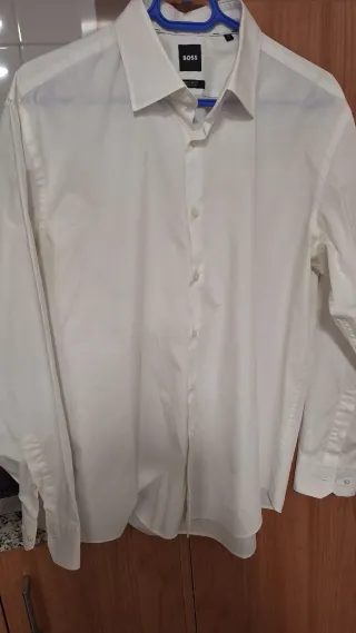 Camisa Hugo Boss Blanca Talla XL Regular Fit