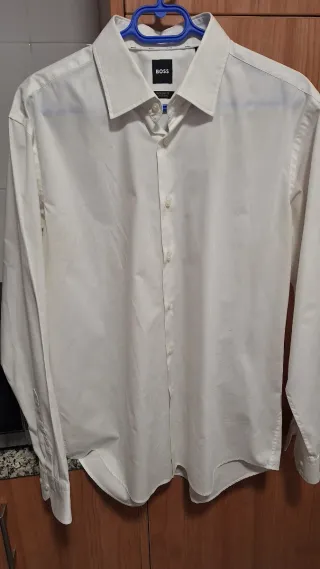 Camisa Hugo Boss Blanca Talla XL Regular Fit