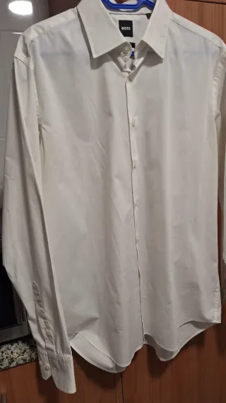 Camisa Hugo Boss Blanca Talla XL Regular Fit
