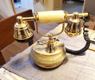 Telefono vintage ottone