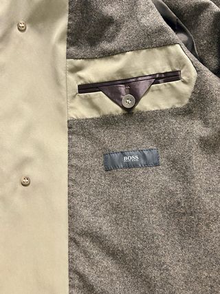 Gabardina Hugo Boss Forrada Beige