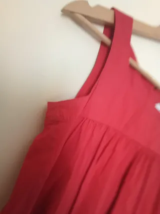 Blusa larga  Zara Rojo Talla XS