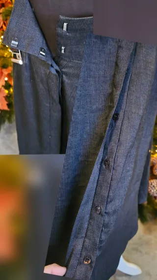 Falda midi fluída marrón chocolate