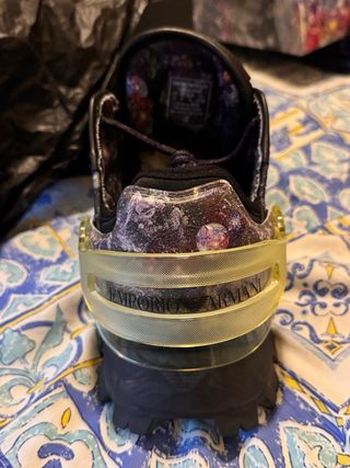 Zapatillas Emporio Armani Negras y Moradas