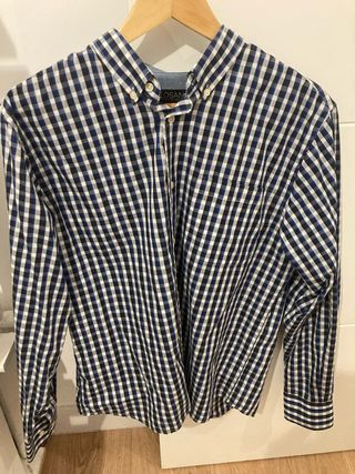 Camisa LOSAN cuadros azul y negro
