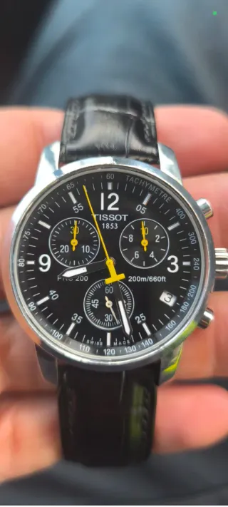 Reloj Tissot PRC200 Cronógrafo Negro