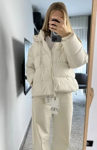 Abrigo wáter repellent windproof Zara