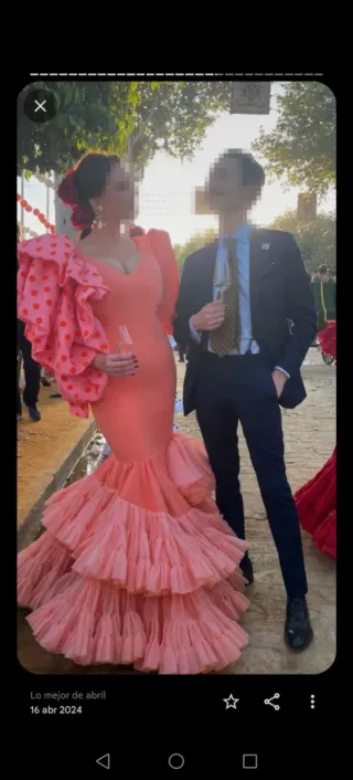 Traje de flamenca volantes