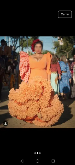 Traje de flamenca volantes