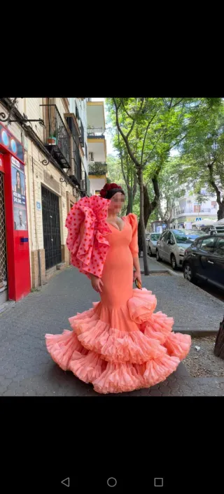 Traje de flamenca volantes