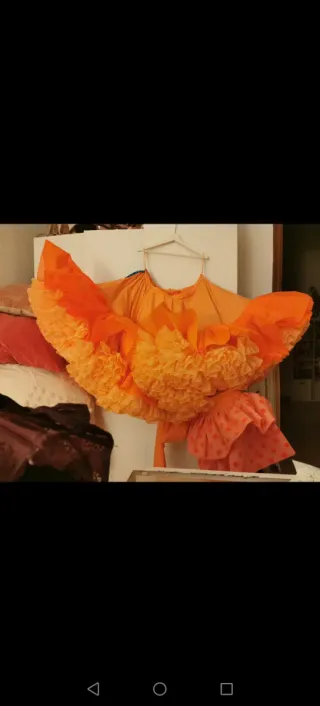 Traje de flamenca volantes