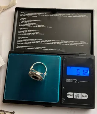 Anello in argento 925 con inserti in oro zirconio