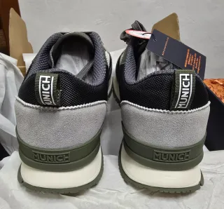 Zapatillas Munich Hombre Negras y Verdes