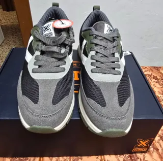 Zapatillas Munich Hombre Negras y Verdes