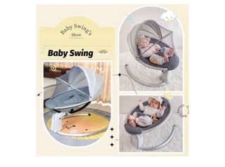 Silla Mecedora Eléctrica Bebé ( Beige)