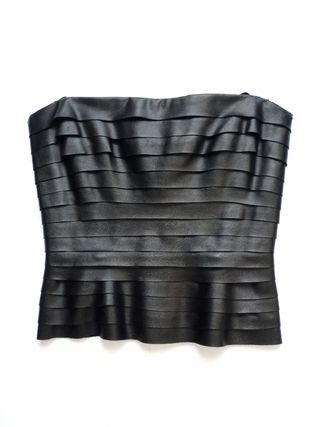 Top/Bustier palabra de honor.Ecopiel. BCBGMaxazria