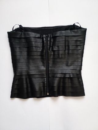 Top/Bustier palabra de honor.Ecopiel. BCBGMaxazria