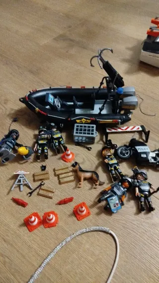 Playmobil Barco Policía y Accesorios