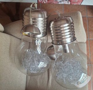 Lámpara Cristal Forma Bombilla