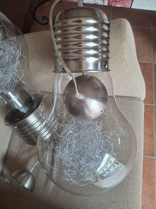 Lámpara Cristal Forma Bombilla