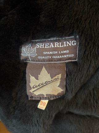Chaqueta Muton Negro Impecable