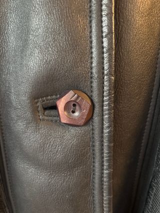 Chaqueta Muton Negro Impecable