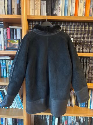 Chaqueta Muton Negro Impecable