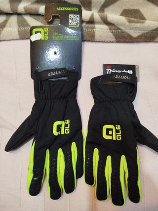 Guantes Invierno Ale Talla M Negro/Verde