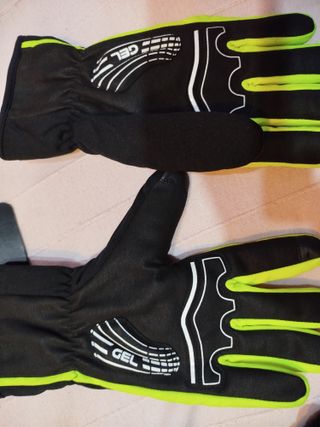 Guantes Invierno Ale Talla M Negro/Verde