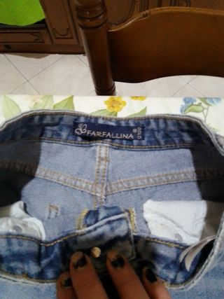 Jeans donna Farfallina blu