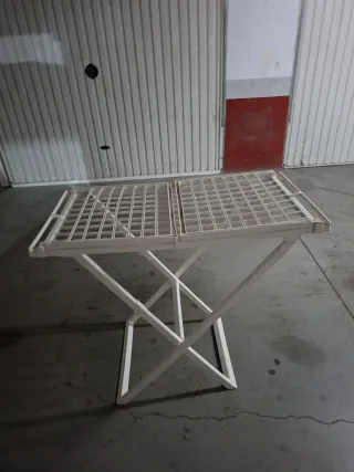 Tendedero plegable blanco