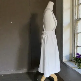 Delantal antiguo blanco victoriano