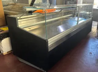 Vitrina expositora + reserva cristal recto 2500mm