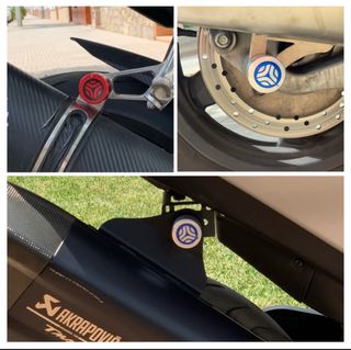 Antirrobo para tubos de escape moto UNIVERSAL