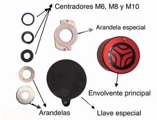 Antirrobo para tubos de escape moto UNIVERSAL