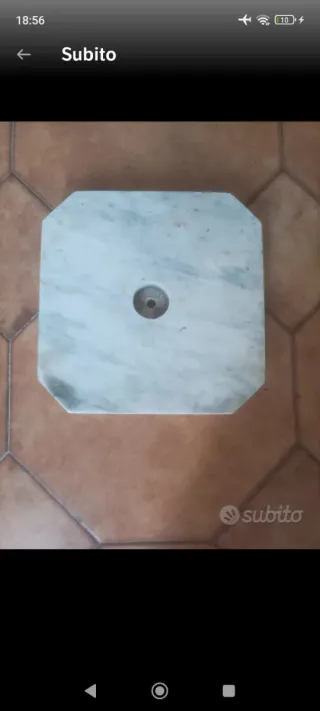 Base marmo ottagonale