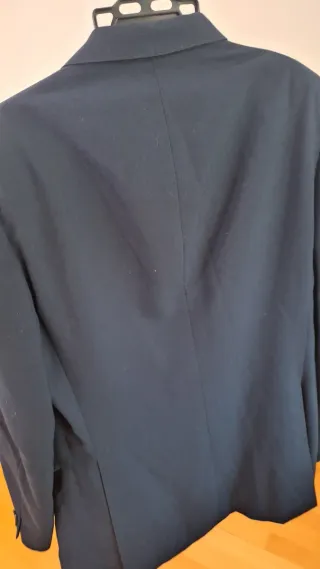 Chaqueta de traje azul El Corte Inglés XL