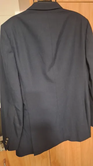 Chaqueta de traje azul El Corte Inglés XL