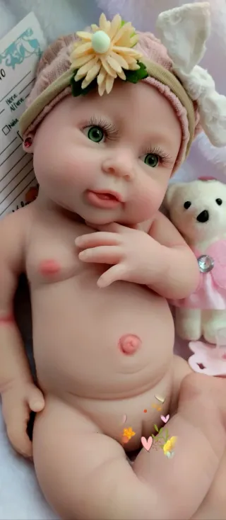 Bebé Reborn Silicona Completa 42cm