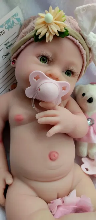 Bebé Reborn Silicona Completa 42cm