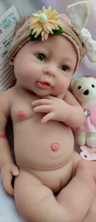 Bebé Reborn Silicona Completa 42cm