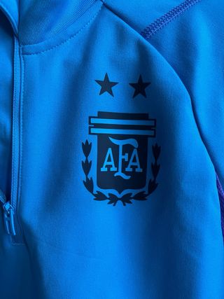 Sudadera Entrenamiento Argentina Adidas Azul Niño