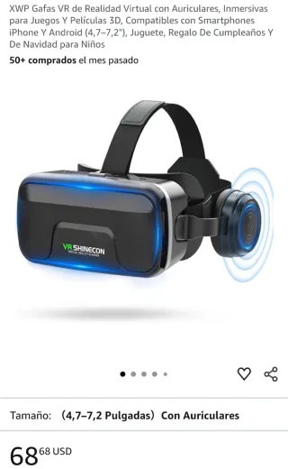 Gafas VR SHINECON Inmersivas 4.7-7.2