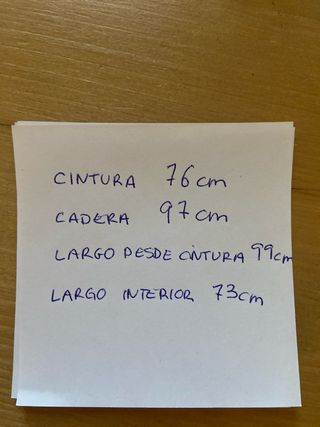 Pantalón de cuero negro talla 36