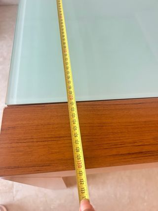 Mesa Comedor Madera y Cristal
