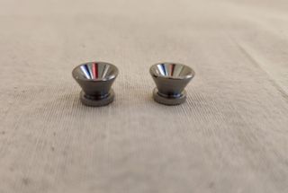 Botones de correa para guitarra/bajo - Plateado