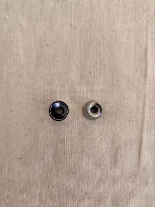 Botones de correa para guitarra/bajo - Plateado