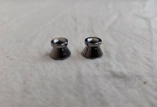 Botones de correa para guitarra/bajo - Plateado