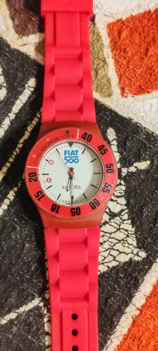 Orologio FIAT 500 Rosso
